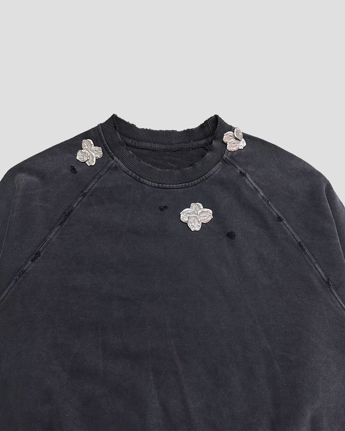 Forged Flowers Sweater – Washed Graphite