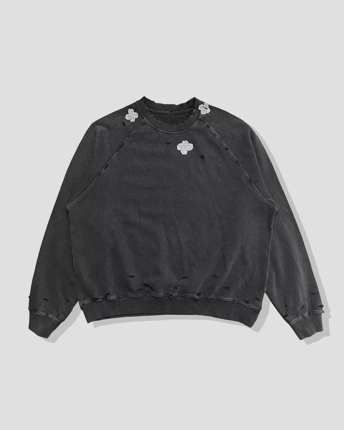 Forged Flowers Sweater – Washed Graphite