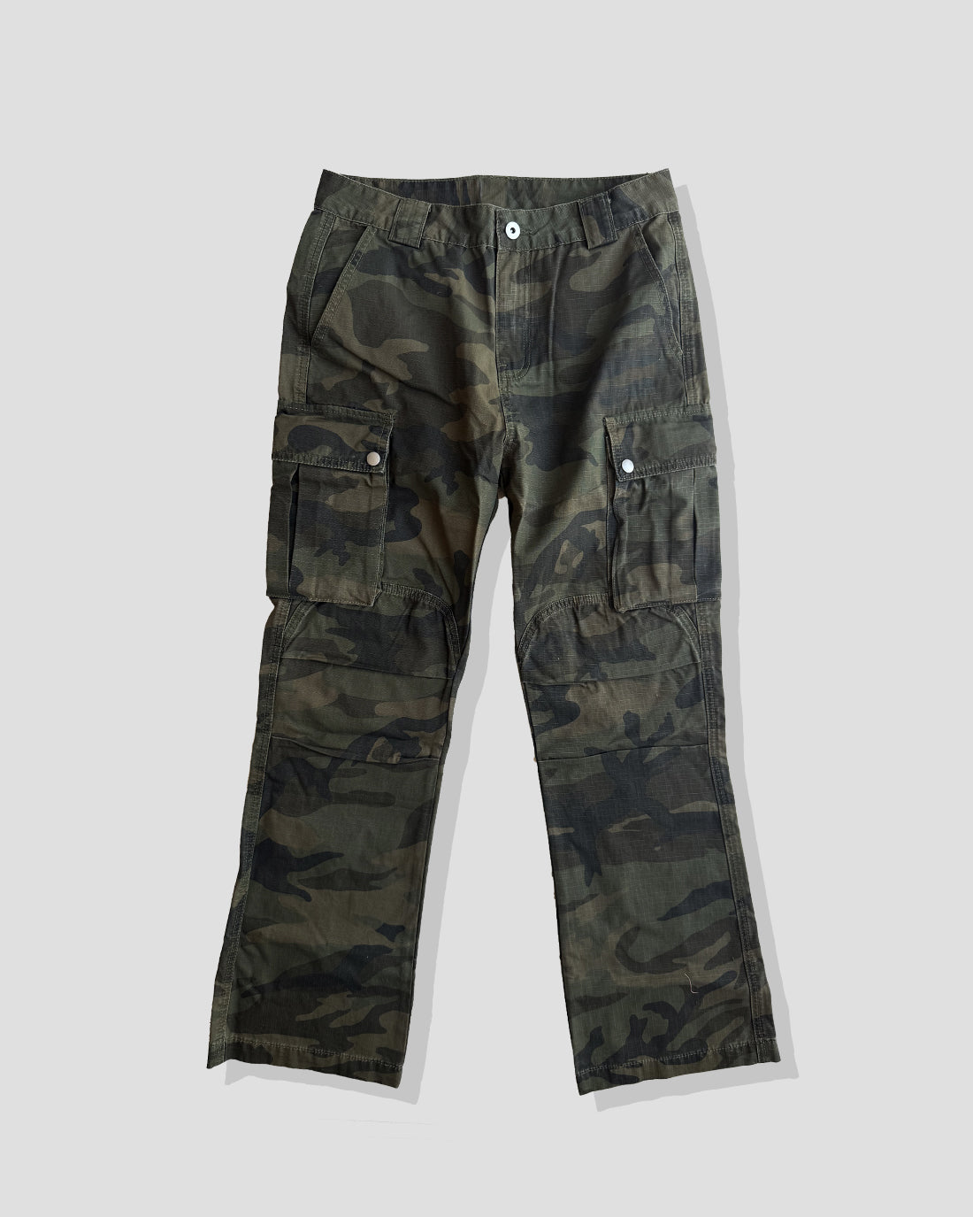 Camo Flare Cargos — Washed Cotton Ripstop