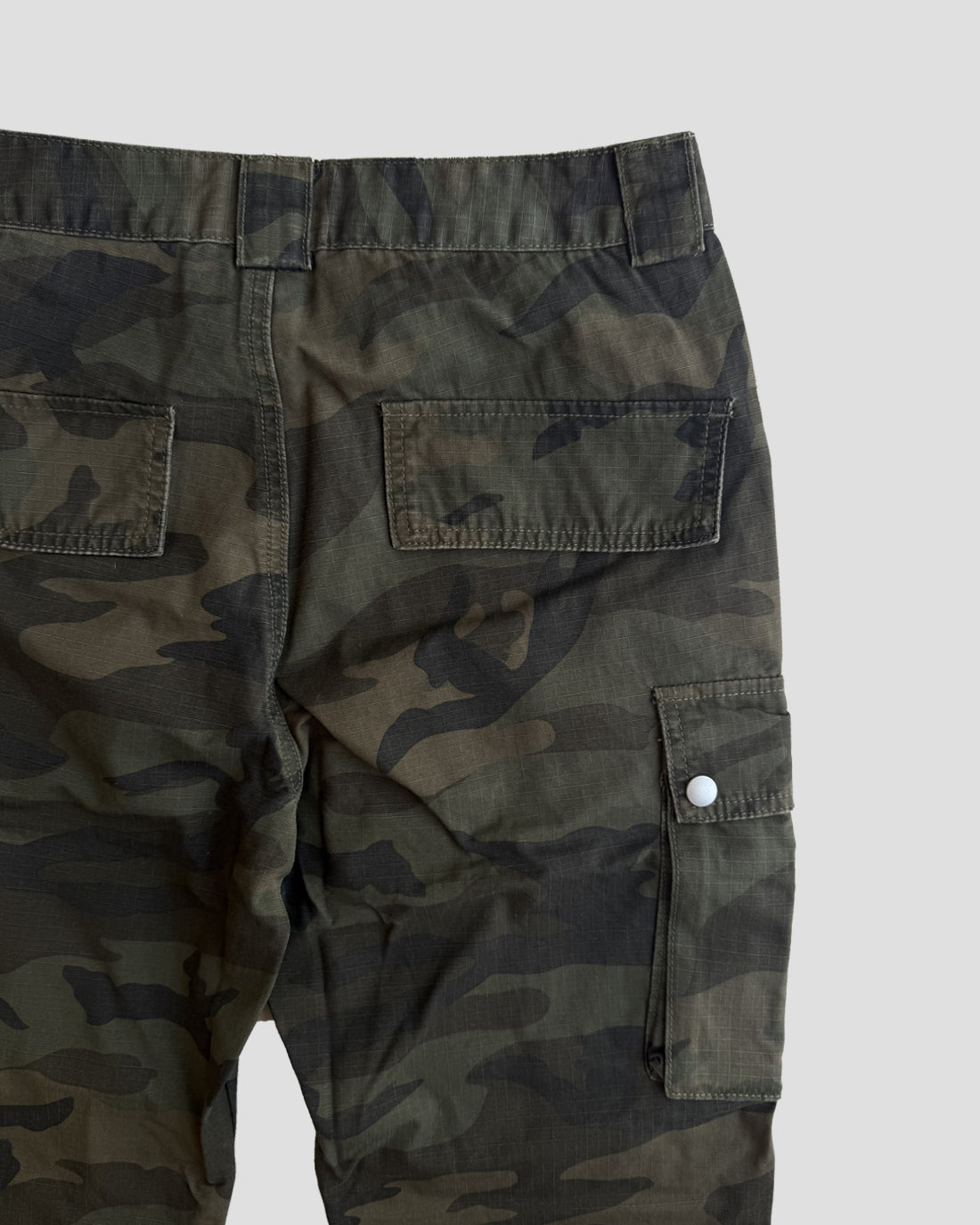 Camo Flare Cargos — Washed Cotton Ripstop