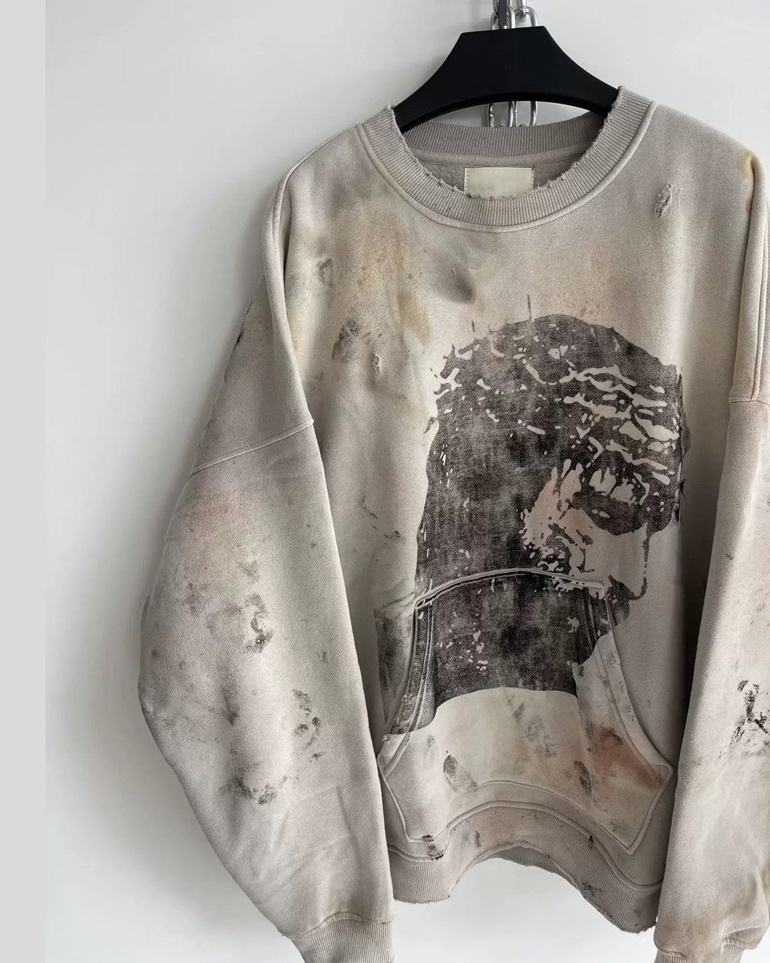Distressed Christ Crewneck