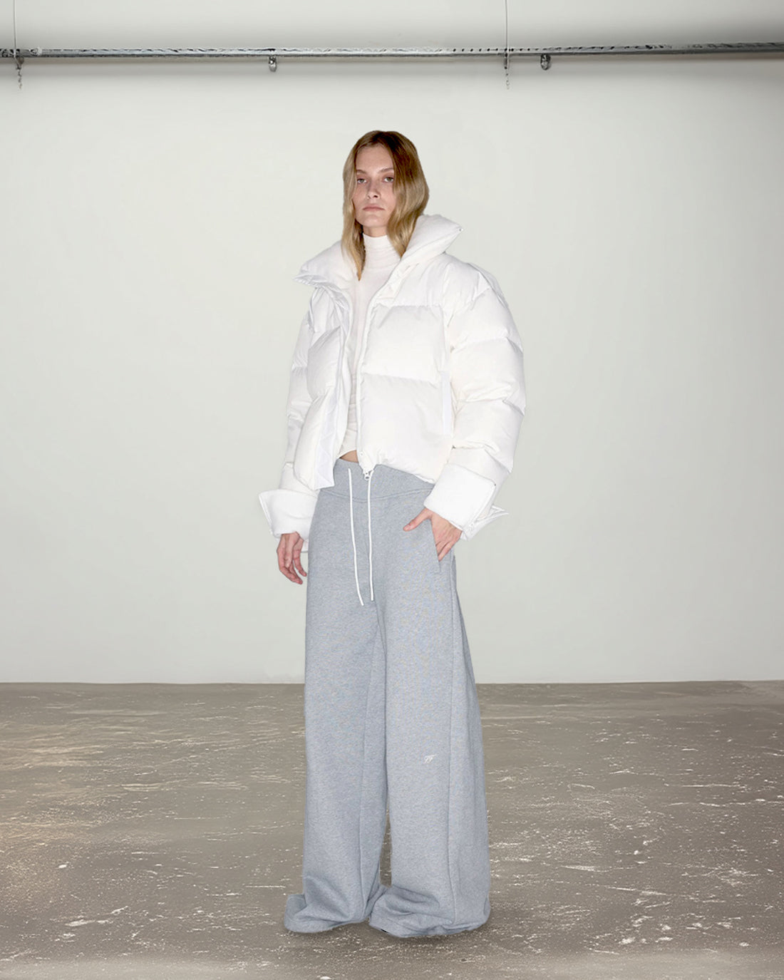 Recycled Down Puffer – Arctic White