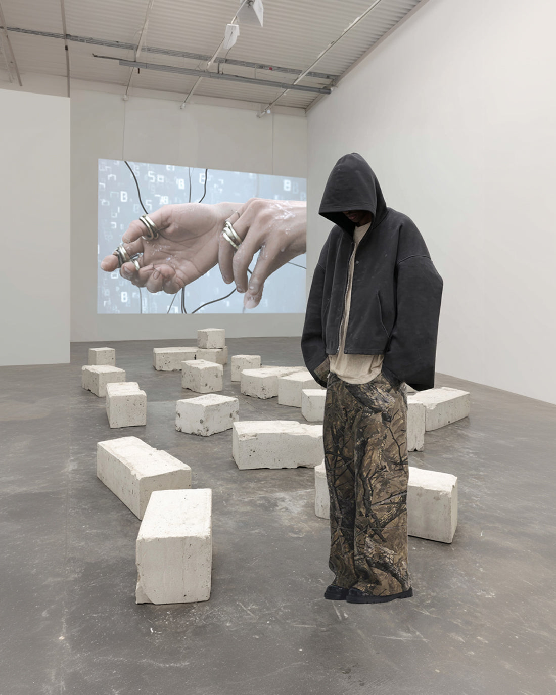 Flare Camo Trousers — Artisanal Utility Form