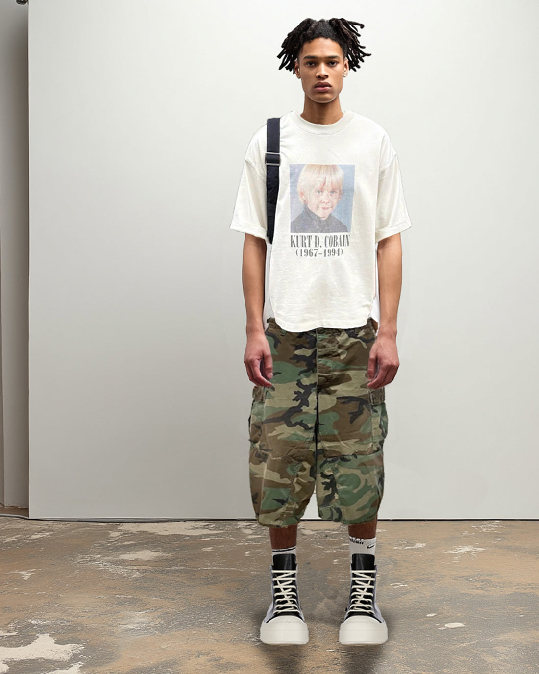 Camouflage long shorts