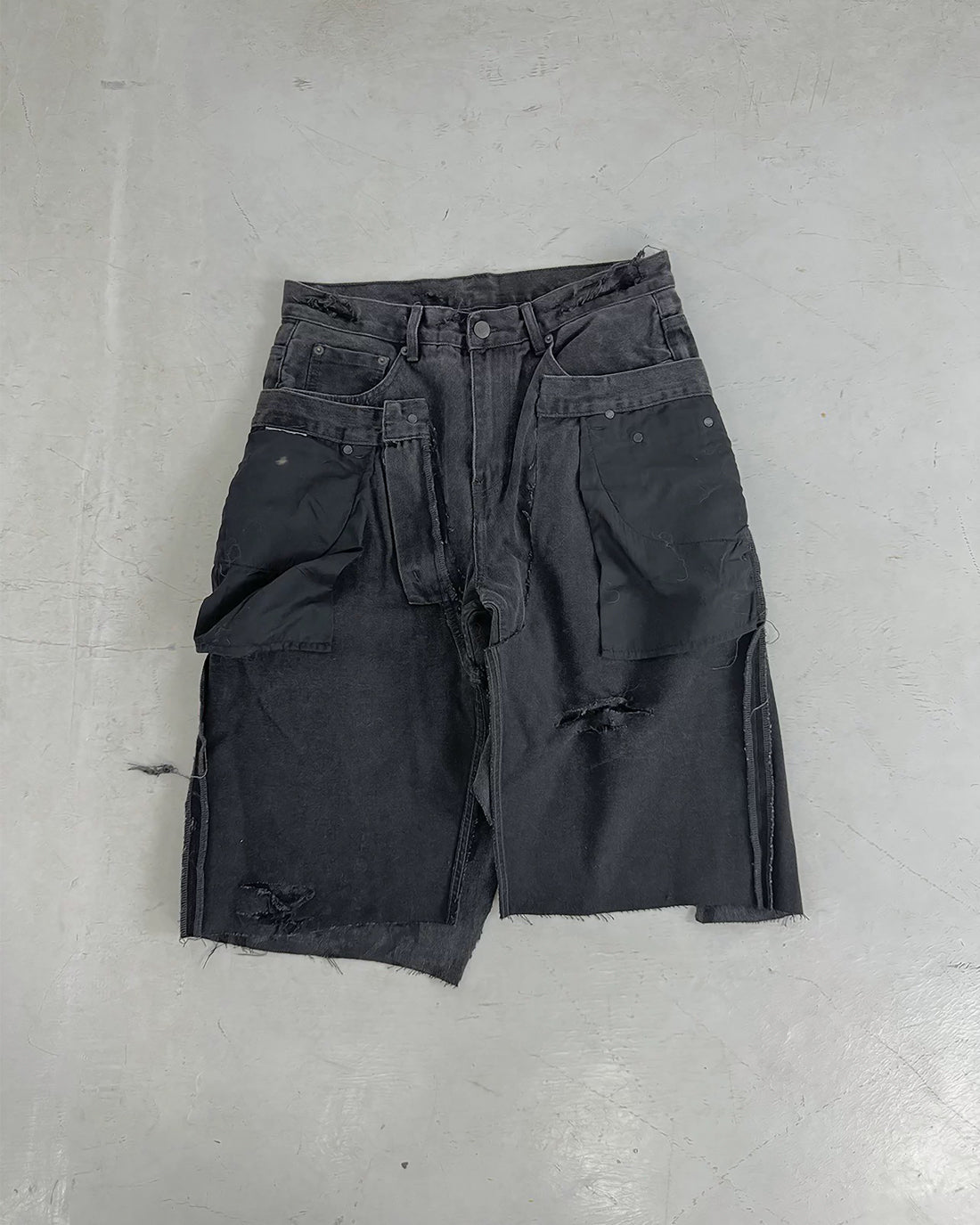Deconstructed Utility Shorts