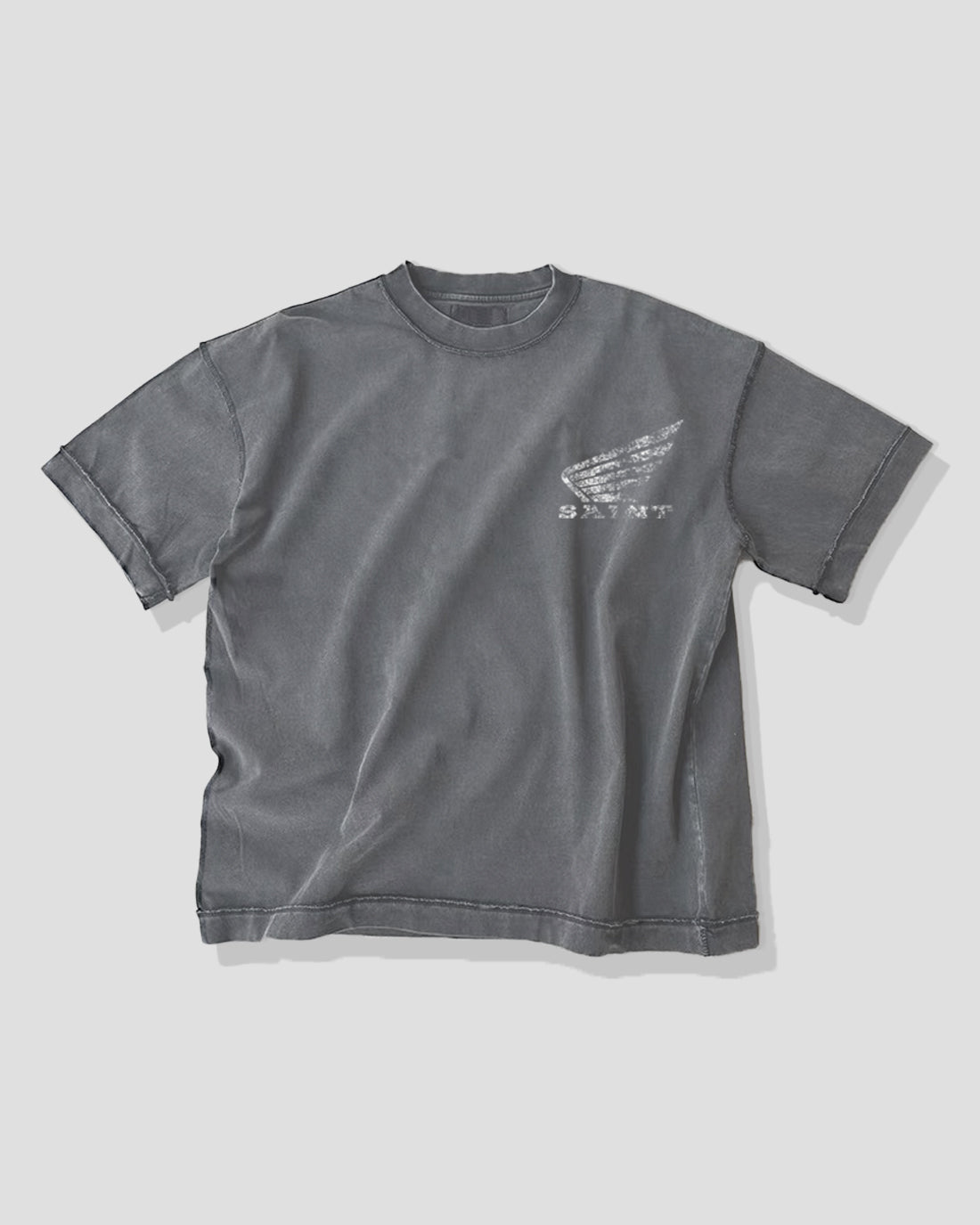 Vintage Racing Tee — Washed Charcoal
